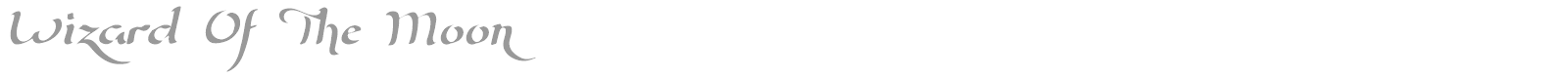 Wizard Of The Moon font preview